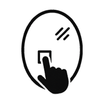 آینه نوردار بیضی تخم مرغی