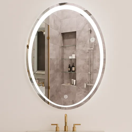 آینه نوردار بیضی ساده