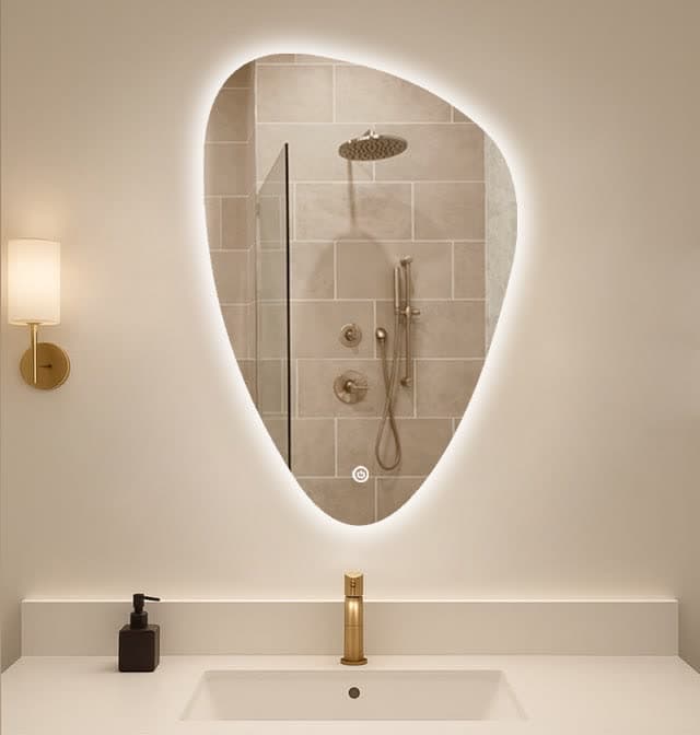 آینه نوردار دفرمه مدل اشکی