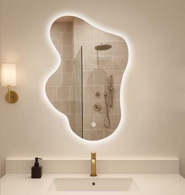 آینه نوردار دفرمه مدل صخره ای