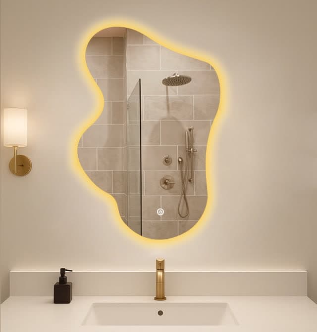 آینه نوردار دفرمه مدل صخره ای