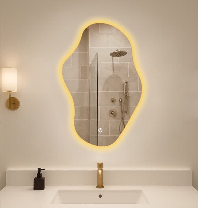 آینه نوردار دفرمه مدل ابری